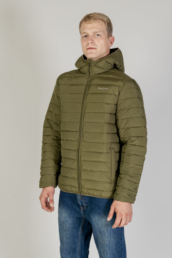 Piumino Aquascutum RLG ACTIVE HOODED 100 GR Verde Oliva