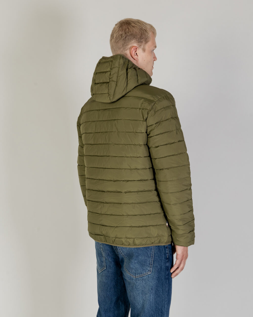 Piumino Aquascutum RLG ACTIVE HOODED 100 GR Verde Oliva - Foto 3