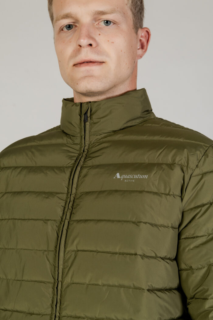 Piumino Aquascutum RLG ACTIVE MOCKNECK 100GR Verde Oliva