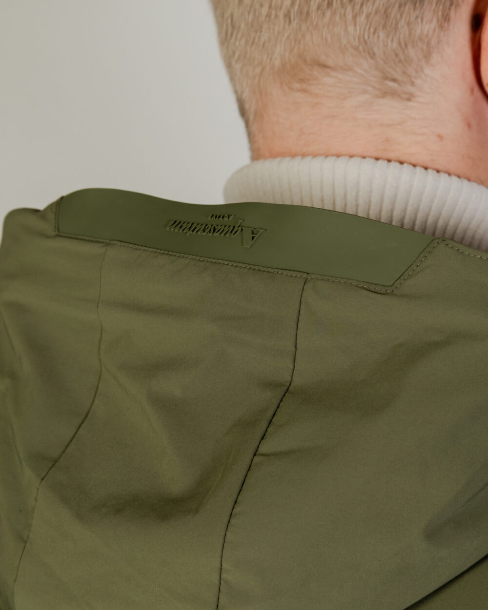 Piumino Aquascutum SP HOODED PUFFER JACKET Verde Oliva - Foto 4