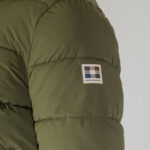 Piumino Aquascutum SP HOODED PUFFER JACKET Verde Oliva - Foto 5