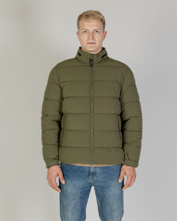 Piumino Aquascutum SP MOCKNECK PUFFER JACKET Verde Oliva - Foto 1