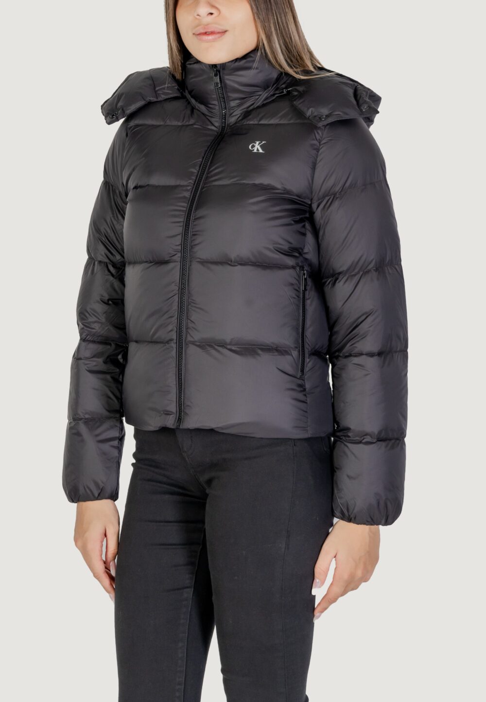 Piumino Calvin Klein Jeans MW DOWN SHORT PUFFER Nero - Foto 2