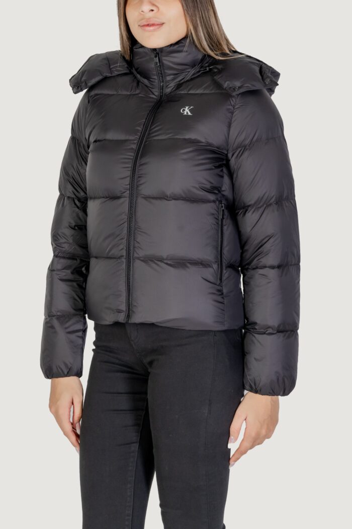 Piumino Calvin Klein MW DOWN SHORT PUFFER Nero