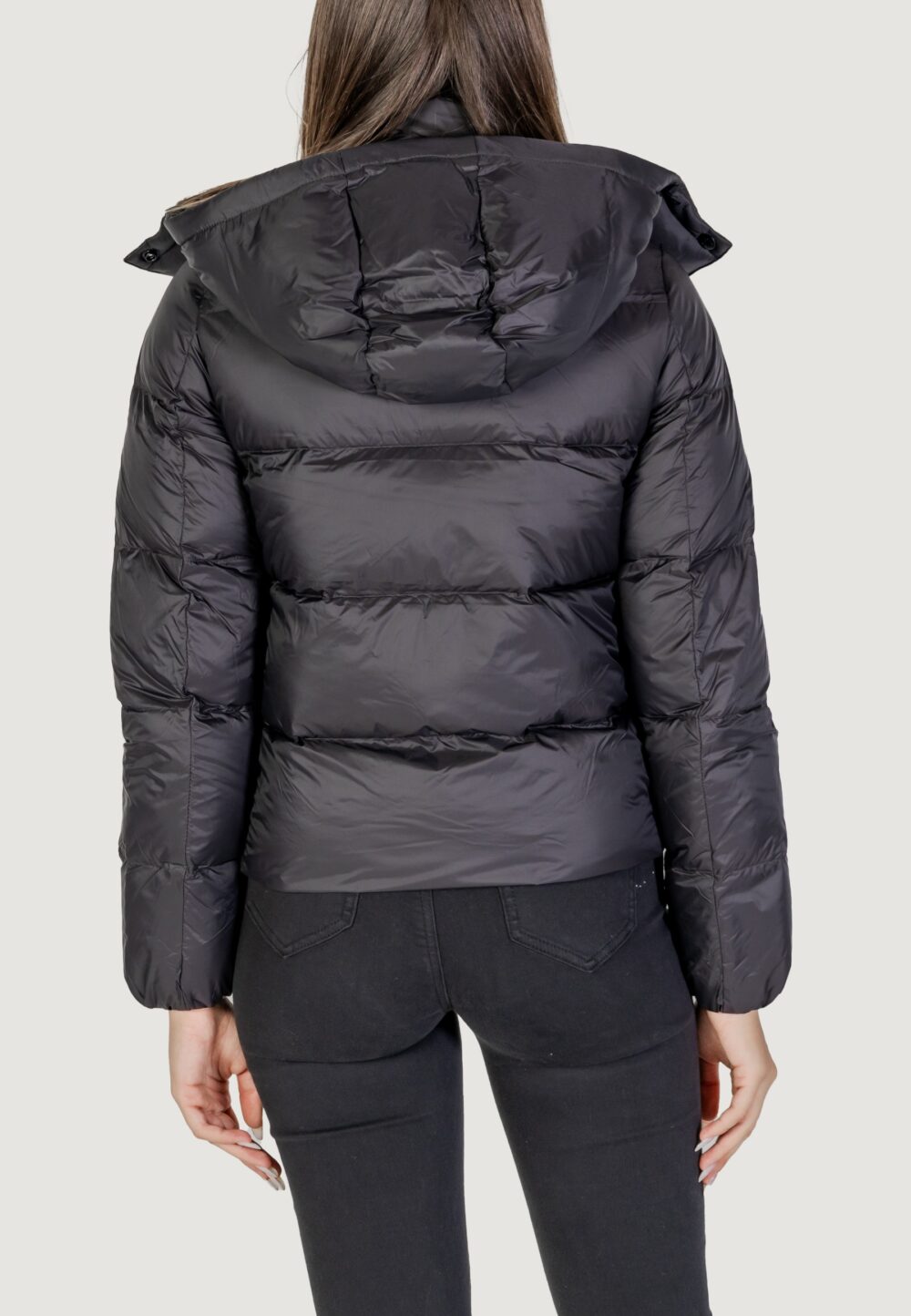 Piumino Calvin Klein Jeans MW DOWN SHORT PUFFER Nero - Foto 4