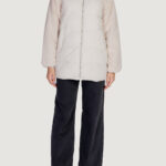 Piumino Only ONLWANJA FUR PUFFER MIX COAT CC OTW Beige chiaro - Foto 2