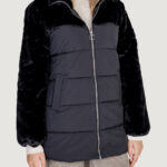 Piumino Only ONLWANJA FUR PUFFER MIX COAT CC OTW Nero - Foto 2