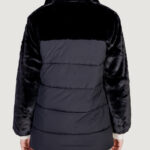 Piumino Only ONLWANJA FUR PUFFER MIX COAT CC OTW Nero - Foto 4