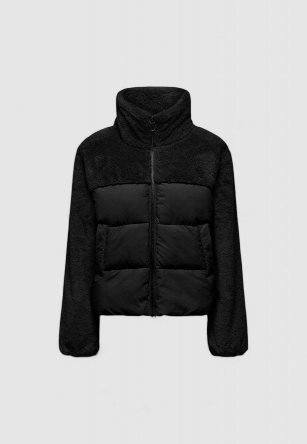 Piumino Only ONLWANJA FUR PUFFER MIX JACKET NOOS OT Nero - Foto 1