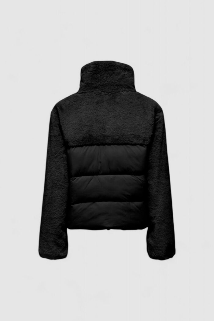 Piumino Only ONLWANJA FUR PUFFER MIX JACKET NOOS OT Nero