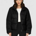 Piumino Only ONLWANJA FUR PUFFER MIX JACKET NOOS OT Nero - Foto 3