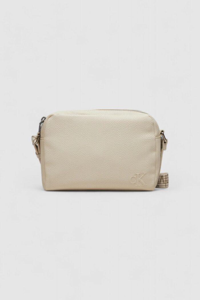 Pochette Calvin Klein ULTRALIGHT DBLZIP CAMERA 21 Panna