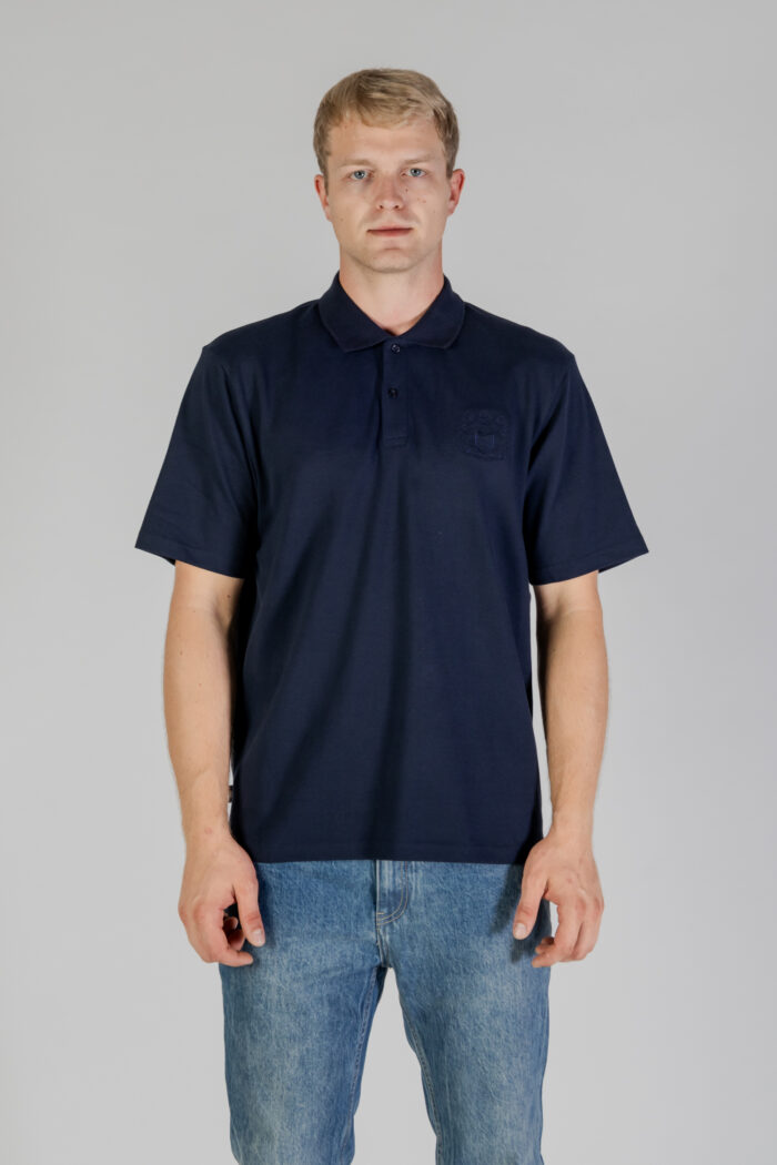 Polo manica corta Aquascutum ACTIVE CREST PIQUET POLO Blu