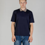 Polo manica corta Aquascutum SUPIMA CLUB CHECK RIB POLO Blu - Foto 1