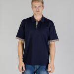 Polo manica corta Aquascutum SUPIMA CLUB CHECK SLEEVES POLO Blu - Foto 1