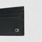 Portacarte Calvin Klein METAL CK CARDHOLDER 6CC Nero - Foto 3