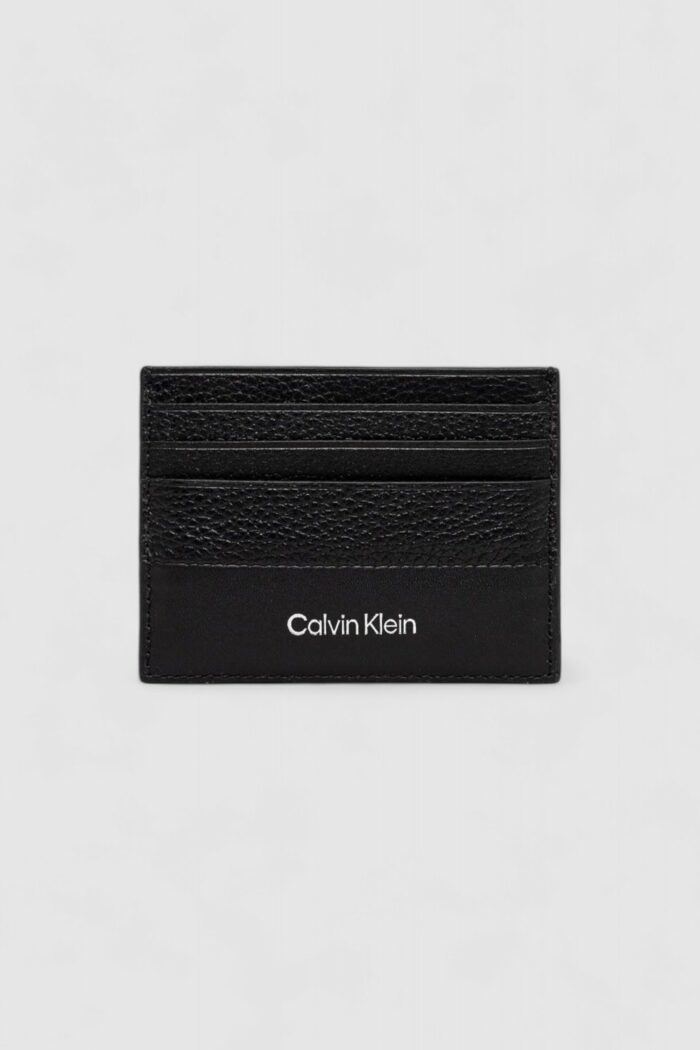 Portacarte Calvin Klein SUBTLE MIX CARDHOLDER 6CC Nero