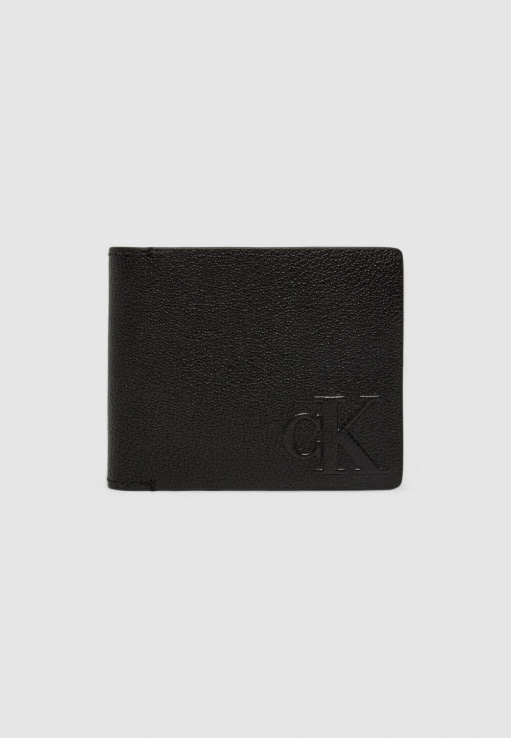 Portafoglio con portamonete Calvin Klein Jeans LOGO EMBOSS BIFOLD W/COIN Nero - Foto 1