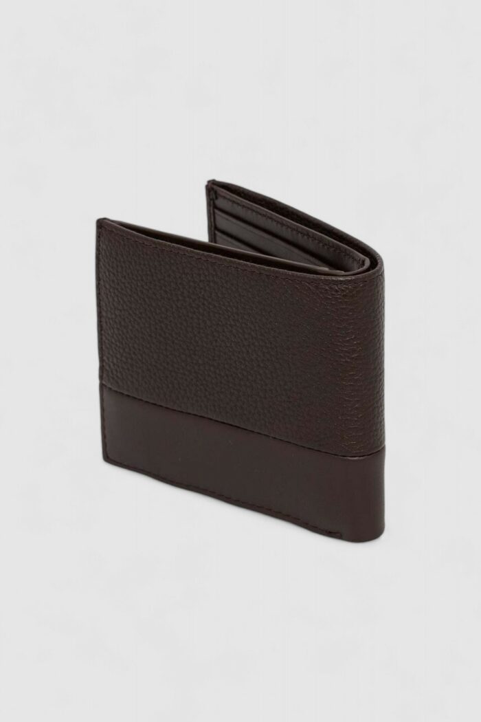 Portafoglio con portamonete Calvin Klein SUBTLE MIX BIFOLD 5CC W/COIN Marrone