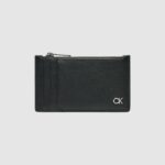 Portafoglio con portamonete Calvin Klein METAL CK N/S CARDHOLDER 6CC Nero - Foto 1