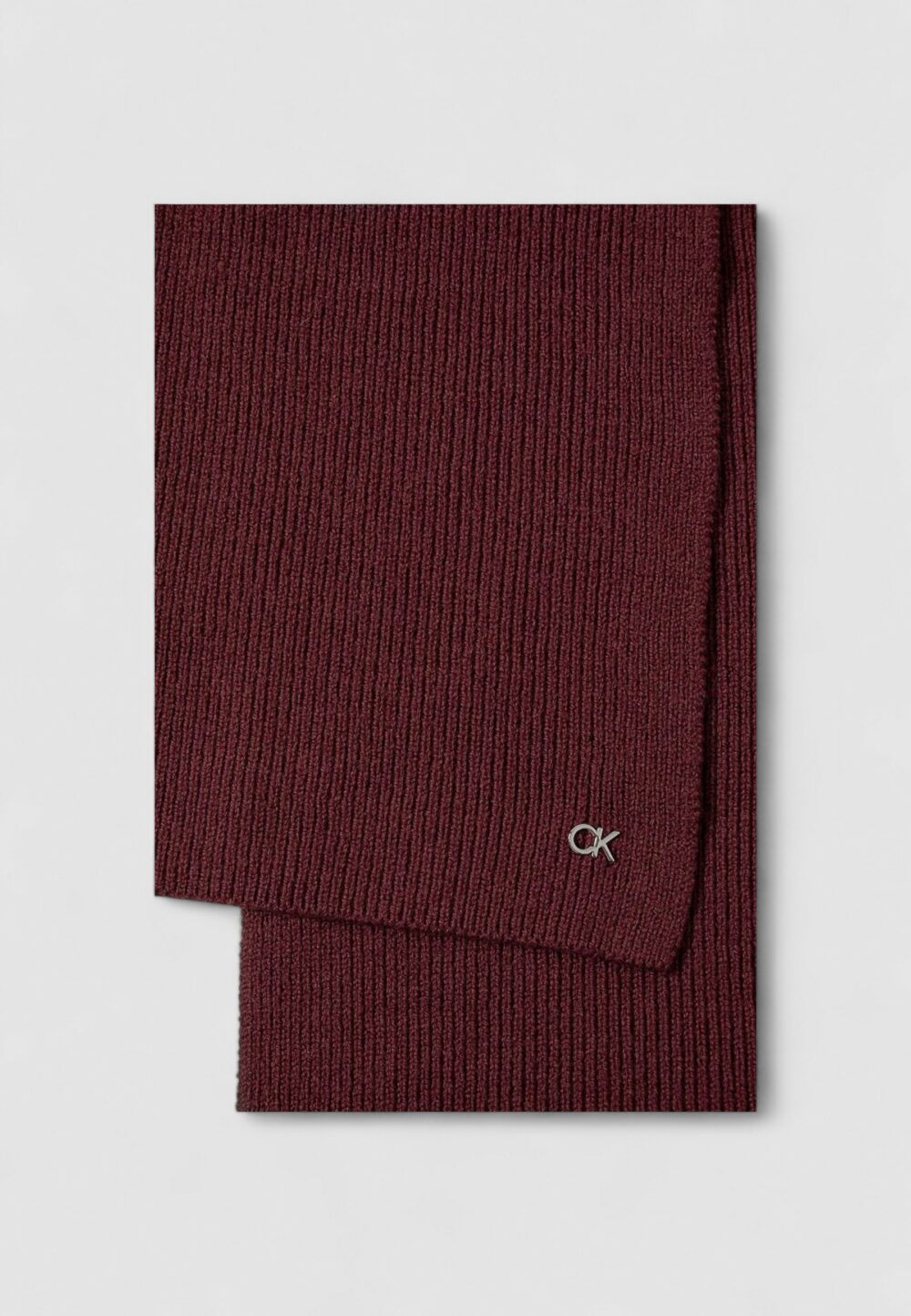 Sciarpa Calvin Klein Jeans CK METAL CHUNKY BEANIE & SCARF Bordeaux - Foto 5