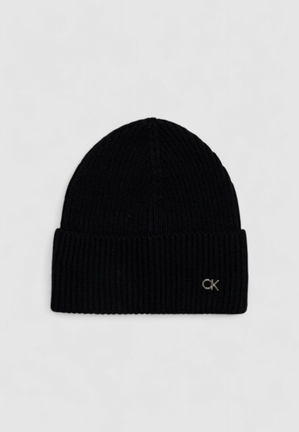 Sciarpa Calvin Klein Jeans CK METAL CHUNKY BEANIE & Nero - Foto 2