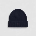 Sciarpa Tommy Hilfiger LAG PIMA COTTON BEANIE & SCARF Blu - Foto 3