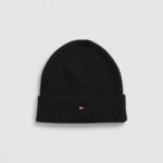 Sciarpa Tommy Hilfiger LAG PIMA COTTON BEANIE & SCARF Nero - Foto 3