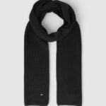 Sciarpa Tommy Hilfiger TH FLAG PIMA COTTON CASH SCARF Nero - Foto 1