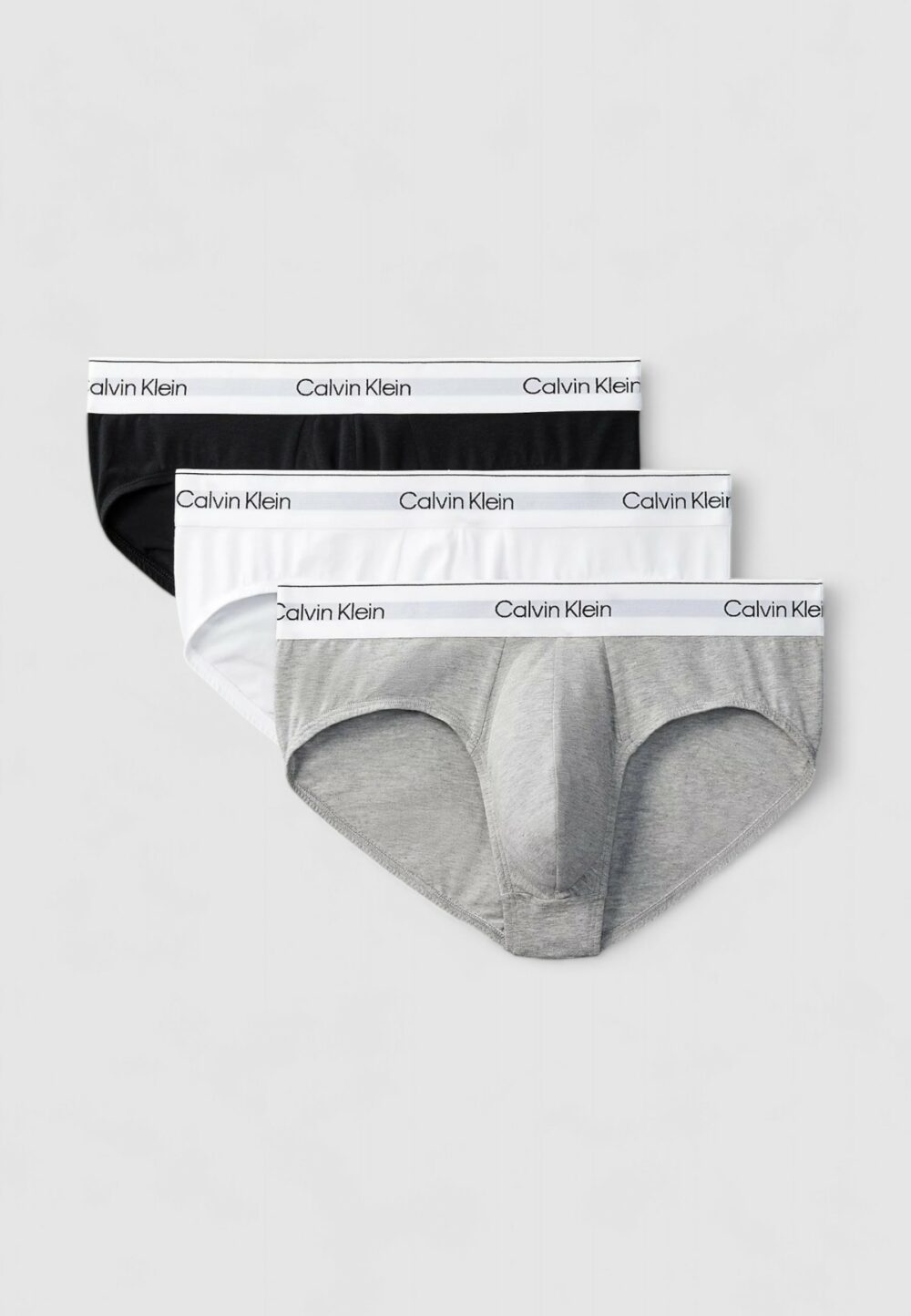 Slip Calvin Klein Underwear HIP BRIEF 3PK Grigio - Foto 1