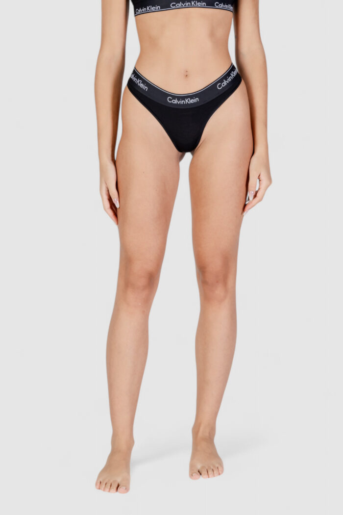 Slip e perizoma Calvin Klein Underwear THONG Nero