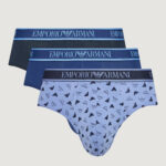 Slip Emporio Armani Underwear 3 PACK BRIEF Azzurro - Foto 2