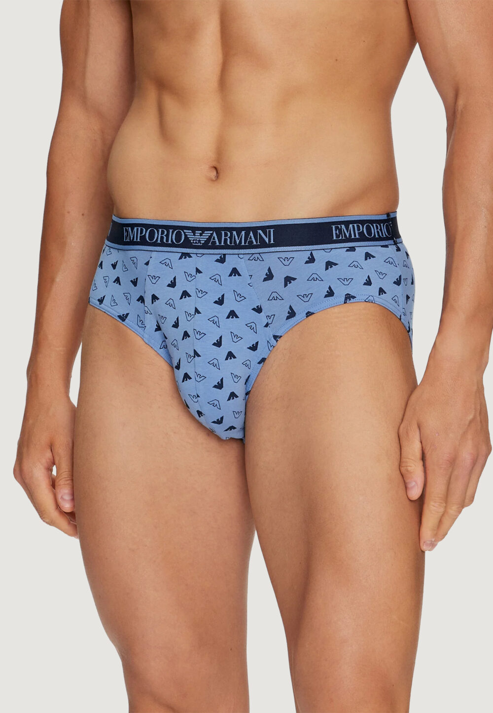 Slip Emporio Armani Underwear 3 PACK BRIEF Azzurro - Foto 3