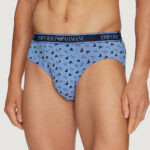 Slip Emporio Armani Underwear 3 PACK BRIEF Azzurro - Foto 3