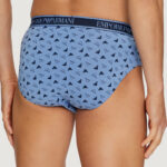 Slip Emporio Armani Underwear 3 PACK BRIEF Azzurro - Foto 4