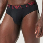 Slip Emporio Armani Underwear 3 PACK BRIEF Rosso - Foto 2