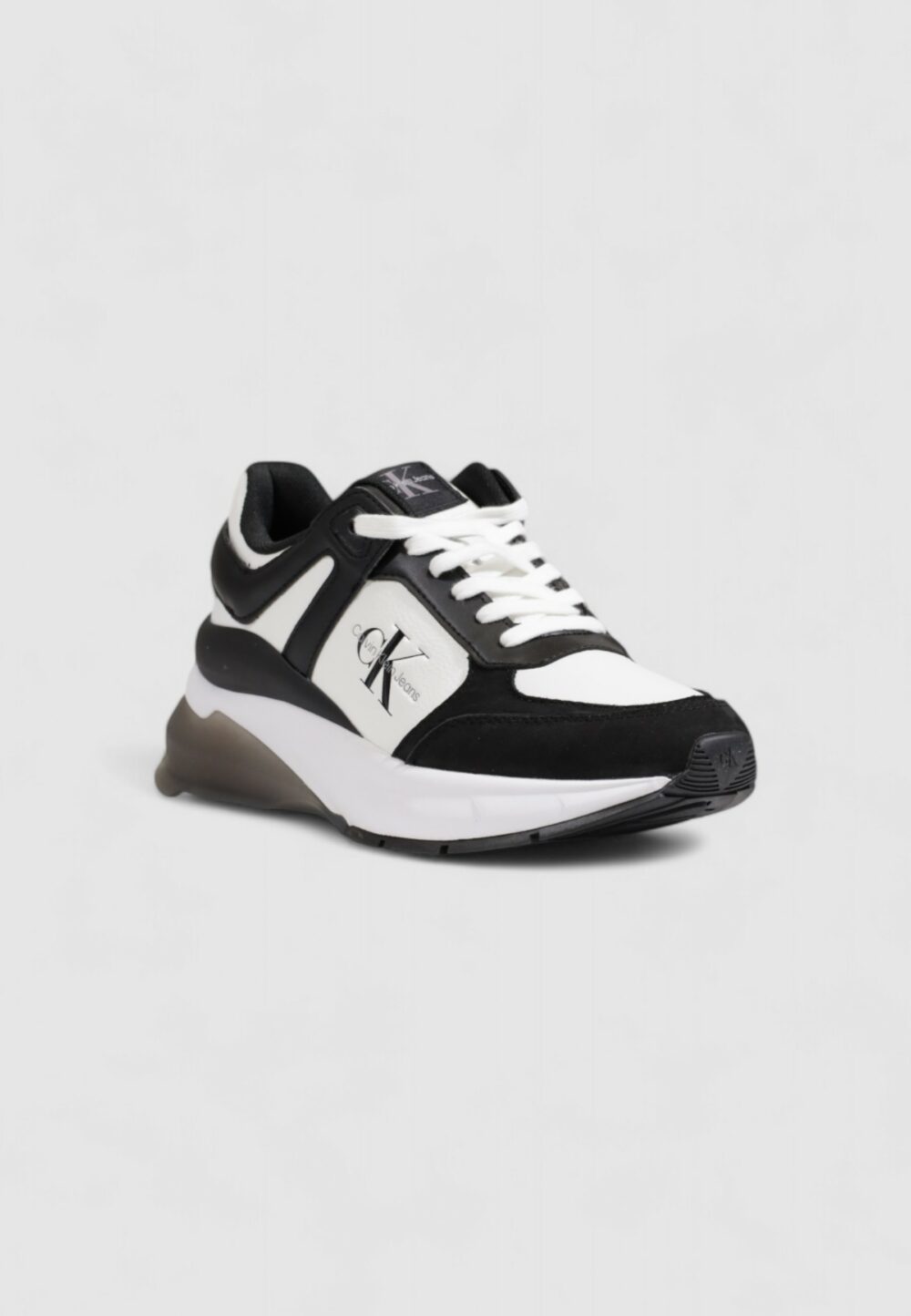 Sneakers Calvin Klein WEDGE RUNNER LACE UP Black-White - Foto 2