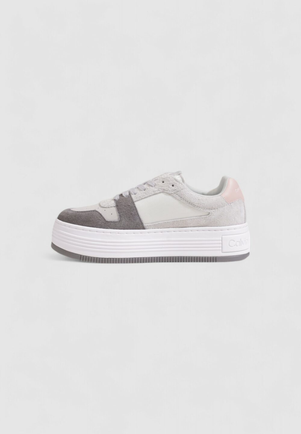 Sneakers Calvin Klein BOLD PLATF LOW MIX Grigio - Foto 3