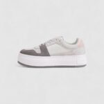 Sneakers Calvin Klein BOLD PLATF LOW MIX Grigio - Foto 3