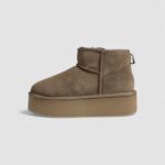 Stivali EMU AUSTRALIA Stinger Micro Flatform Taupe - Foto 3