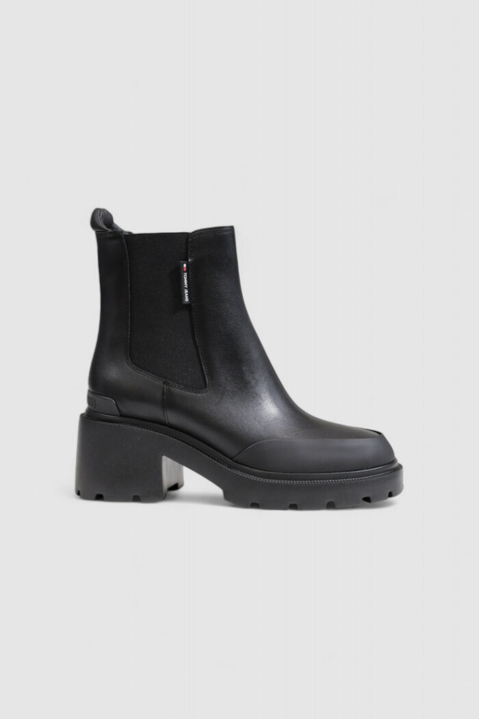 Stivali Tommy Hilfiger TJW MID HEEL CHELSEA Nero