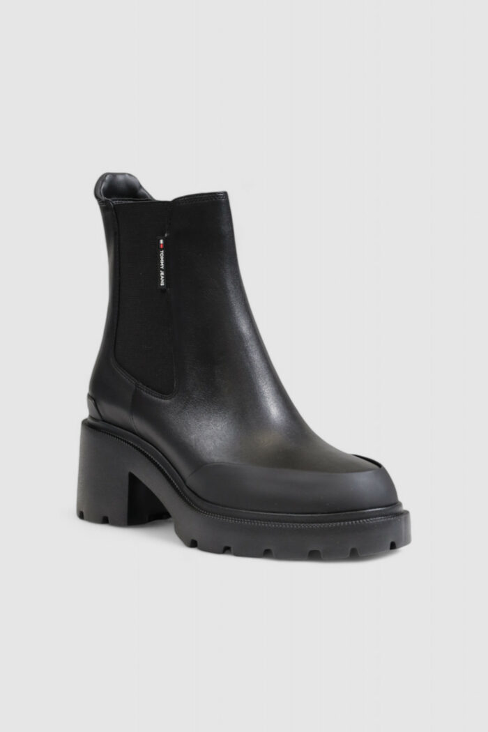 Stivali Tommy Hilfiger TJW MID HEEL CHELSEA Nero