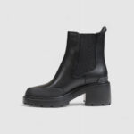 Stivali Tommy Hilfiger Jeans TJW MID HEEL CHELSEA Nero - Foto 3