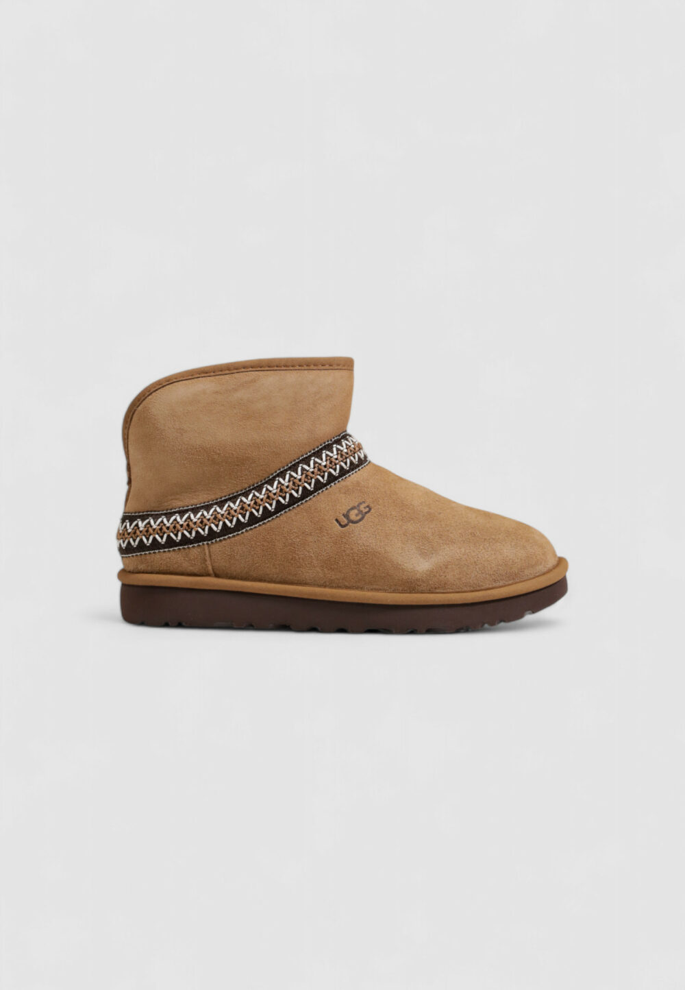 Stivali UGG CLASSIC MINI CRESCENT Beige - Foto 1