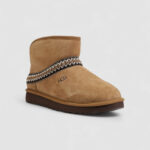 Stivali UGG CLASSIC MINI CRESCENT Beige - Foto 2