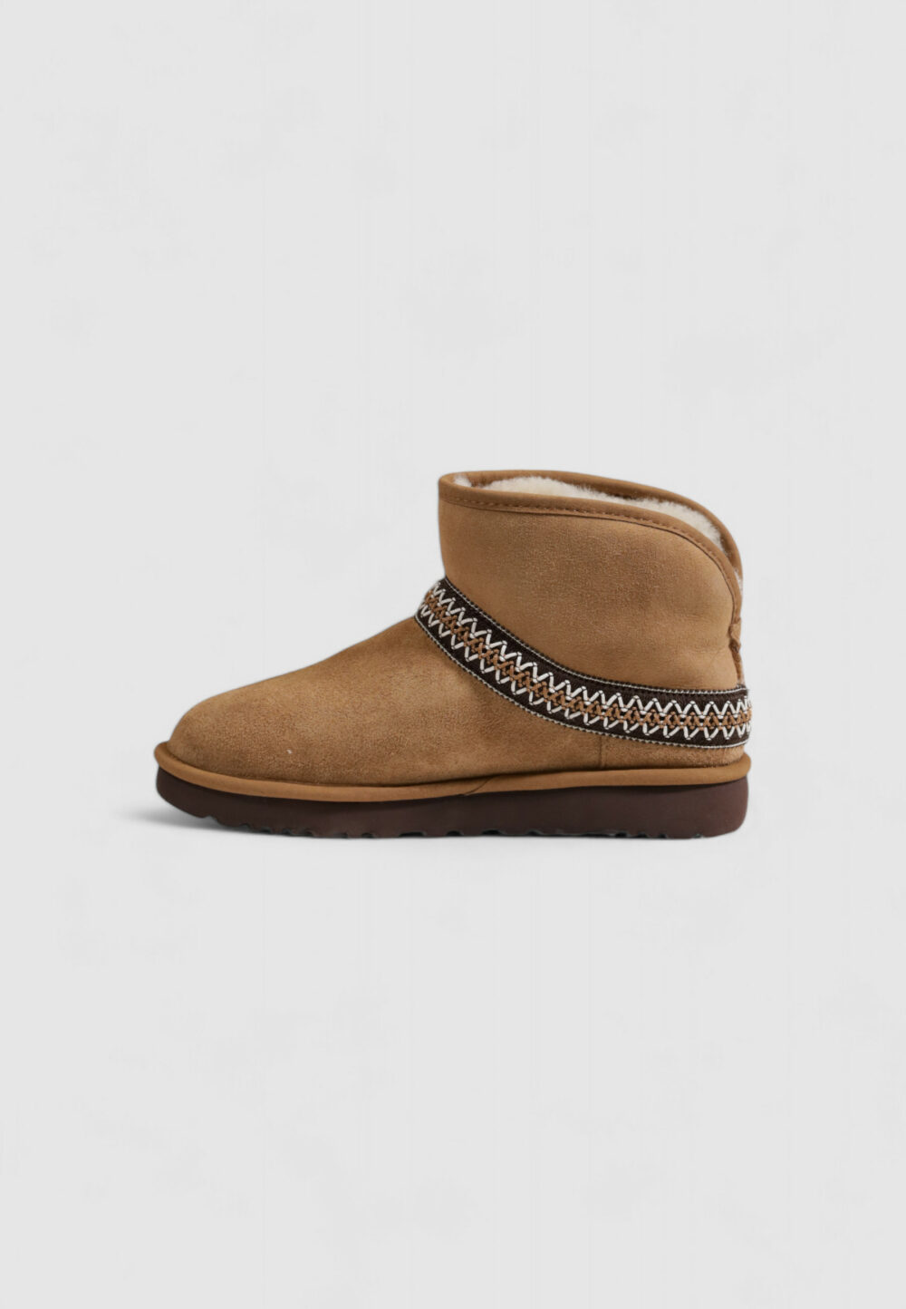 Stivali UGG CLASSIC MINI CRESCENT Beige - Foto 3