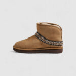 Stivali UGG CLASSIC MINI CRESCENT Beige - Foto 3