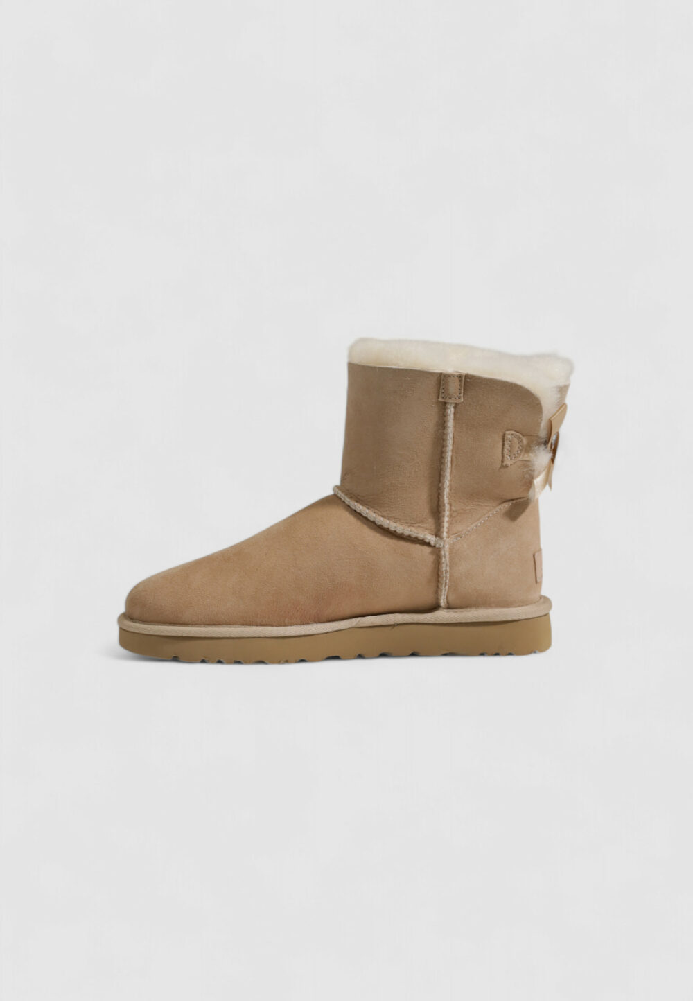 Stivali UGG MINI BAILEY BOW II Beige chiaro - Foto 2