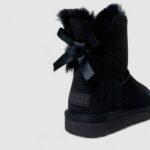 Stivali UGG MINI BAILEY BOW II Nero - Foto 3