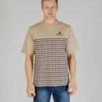 T-shirt Aquascutum ACTIVE CLUB CHECK LOGO T-SHIRT Beige - Foto 1